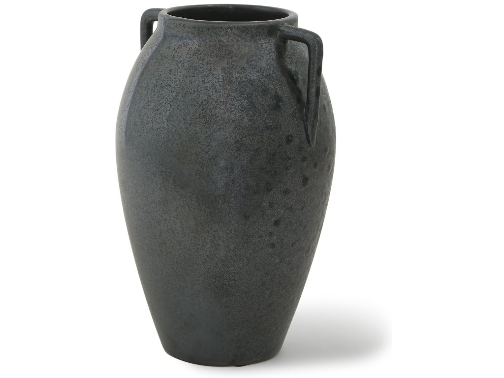 Medium Dark Metallic Double Ear Vase