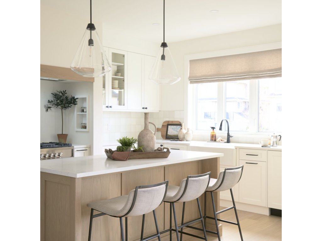 33.5" Total Height Beige Upholstered Seat Gray Metal Frame Counter Stool