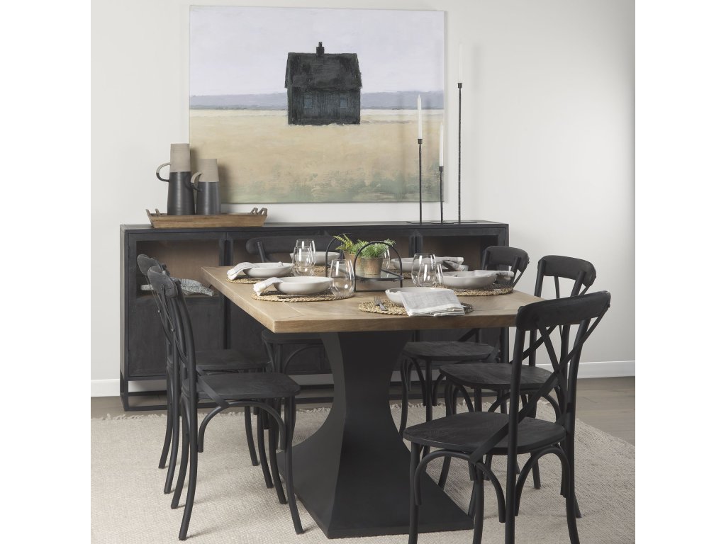 4.5L x 4.5W x 12.0H Small Black Iron Candle Holder - Alternative View