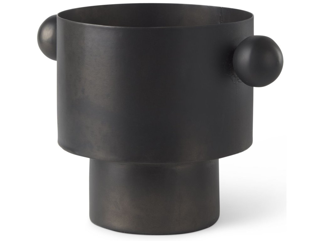 6.5H Medium Black Iron Vase
