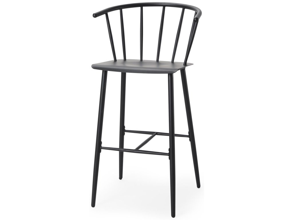 Black Metal Bar Stool