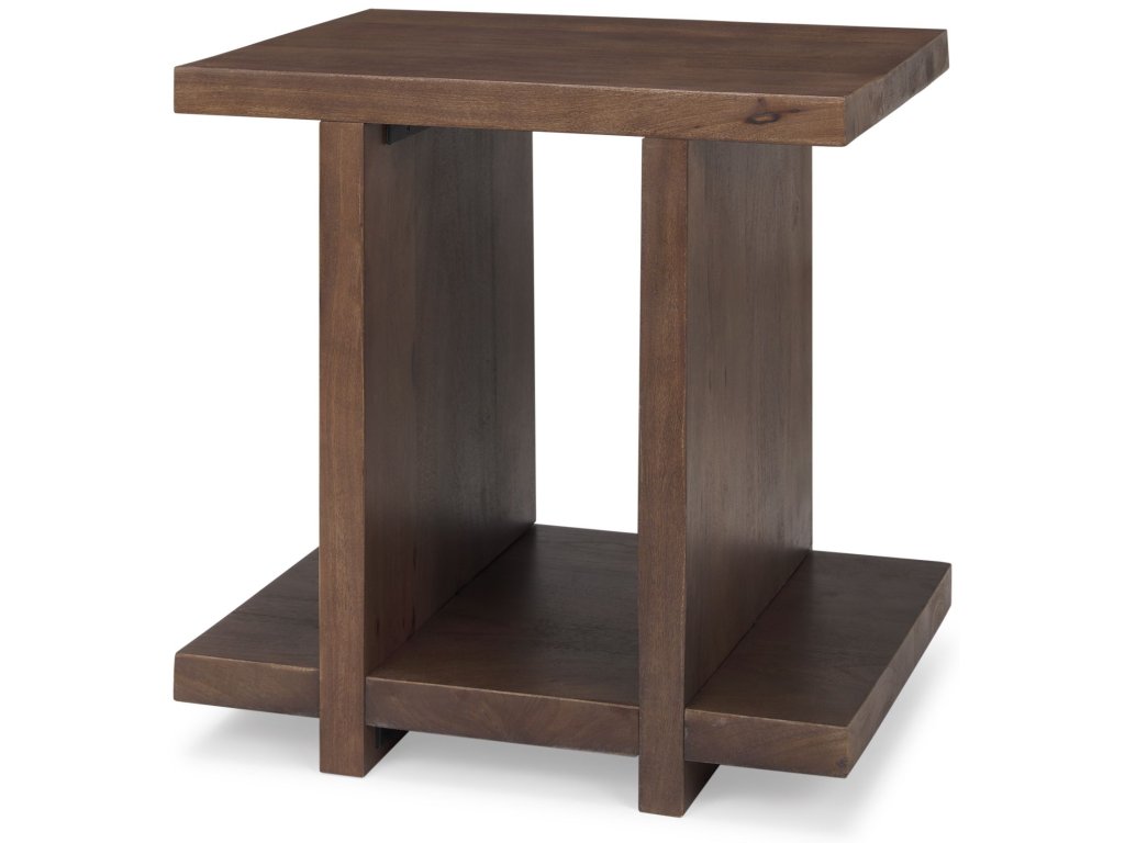 Medium Brown Wood Accent Table