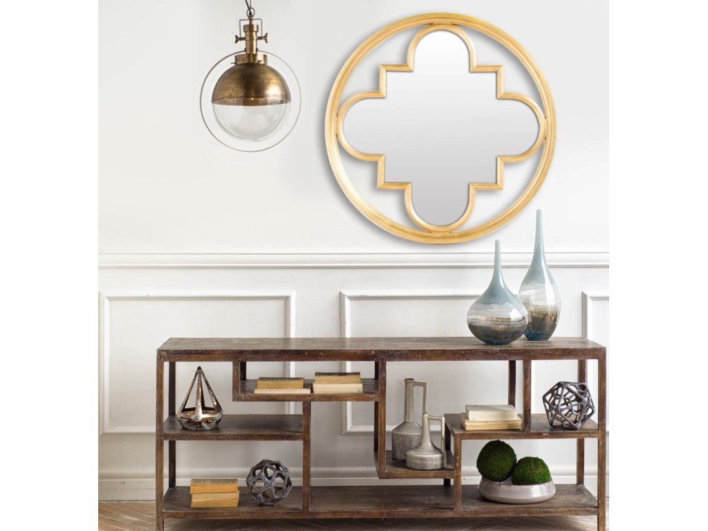 I 15X20 Gold Toned Metal Spherical Pendant Light