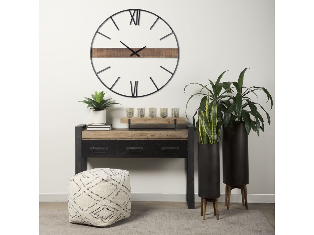 36" Round Oversize Industrial Wall Clock