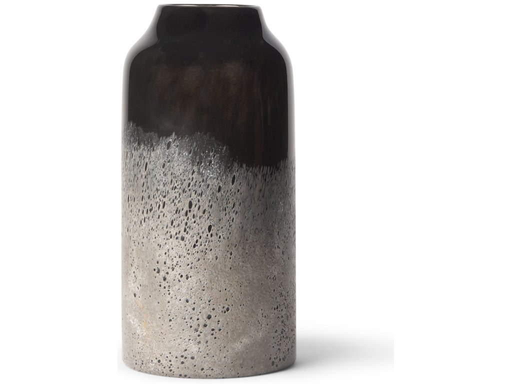 Short Black w/ Gray Vase