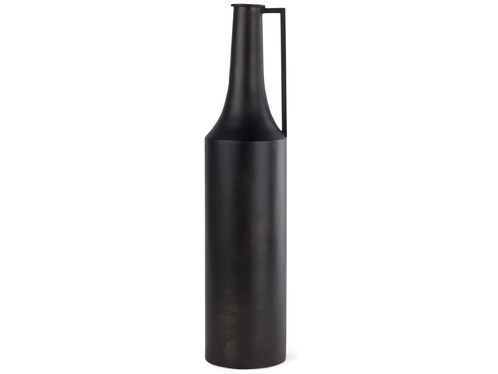 Large 24.0H Black Iron Flower Vase