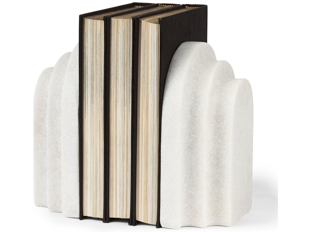 Granite Resin Arc Book End Set