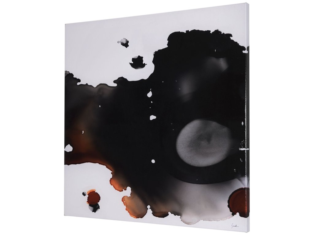 Night II by Mercana Studio a Hand Embellished Textured Canvas