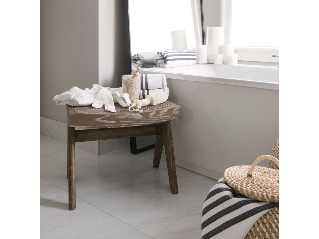 21.7L x 17.7W x 18.1H Medium Brown Wooden Stool