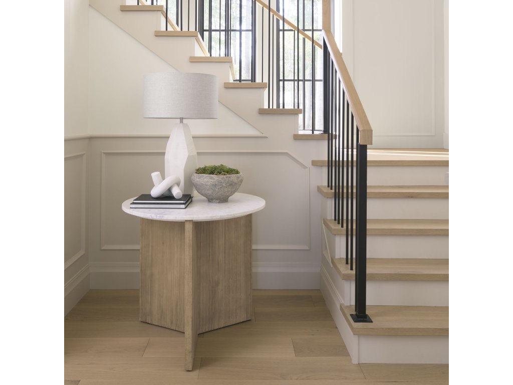 White w/Antiqued Wash Textured Ceramic Table Lamp