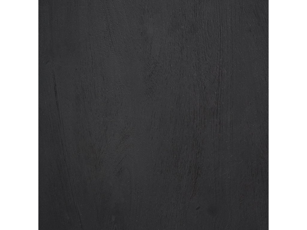 Hexagonal Black Wood Foyer Table