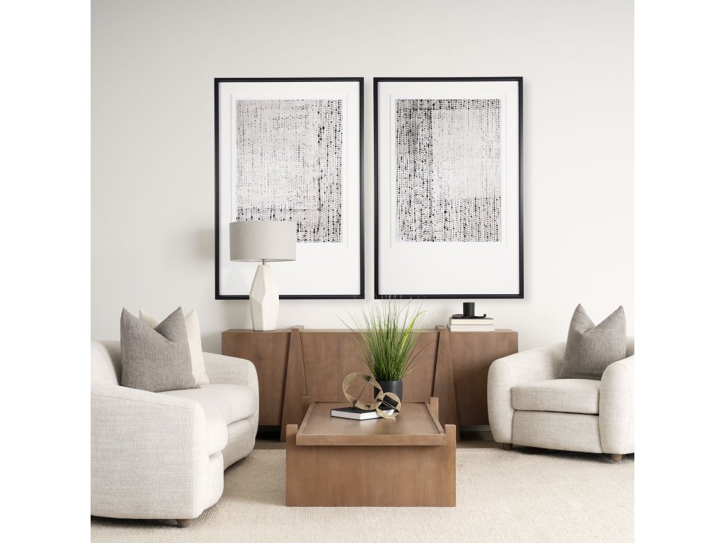 Medium Brown Wood 4-Door Sideboard