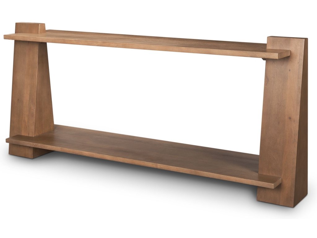 Medium Brown Wood Console Table
