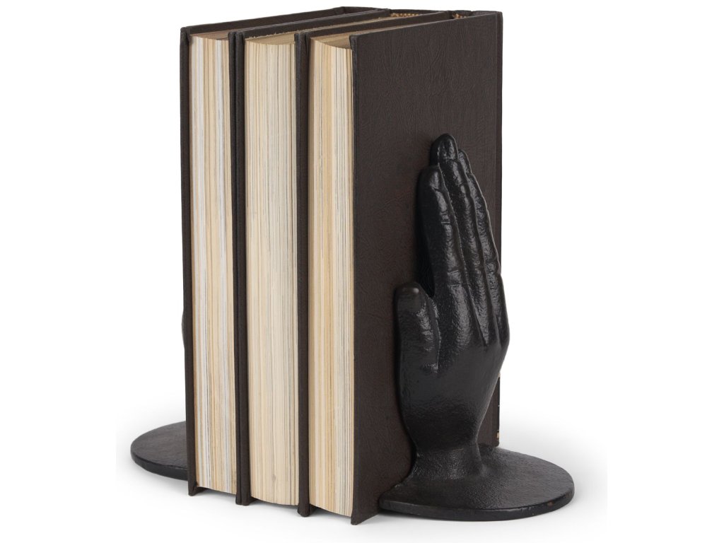 Hands Bronze Cast Iron Book Ends