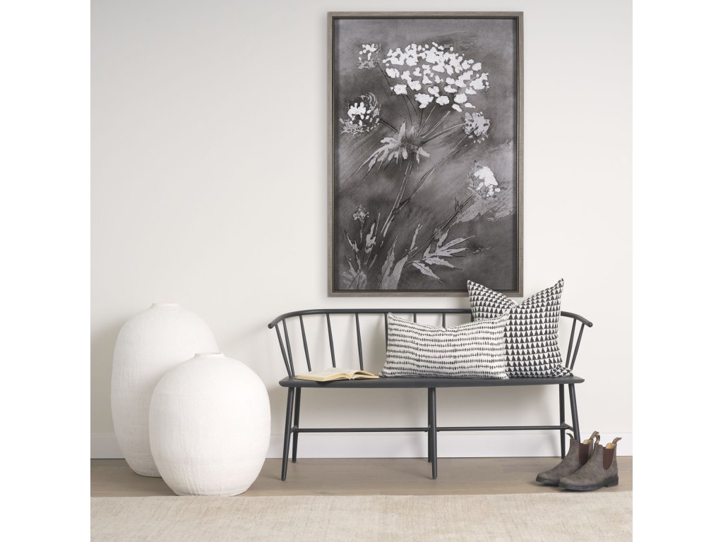 II Large White Textured Ceramic Vase