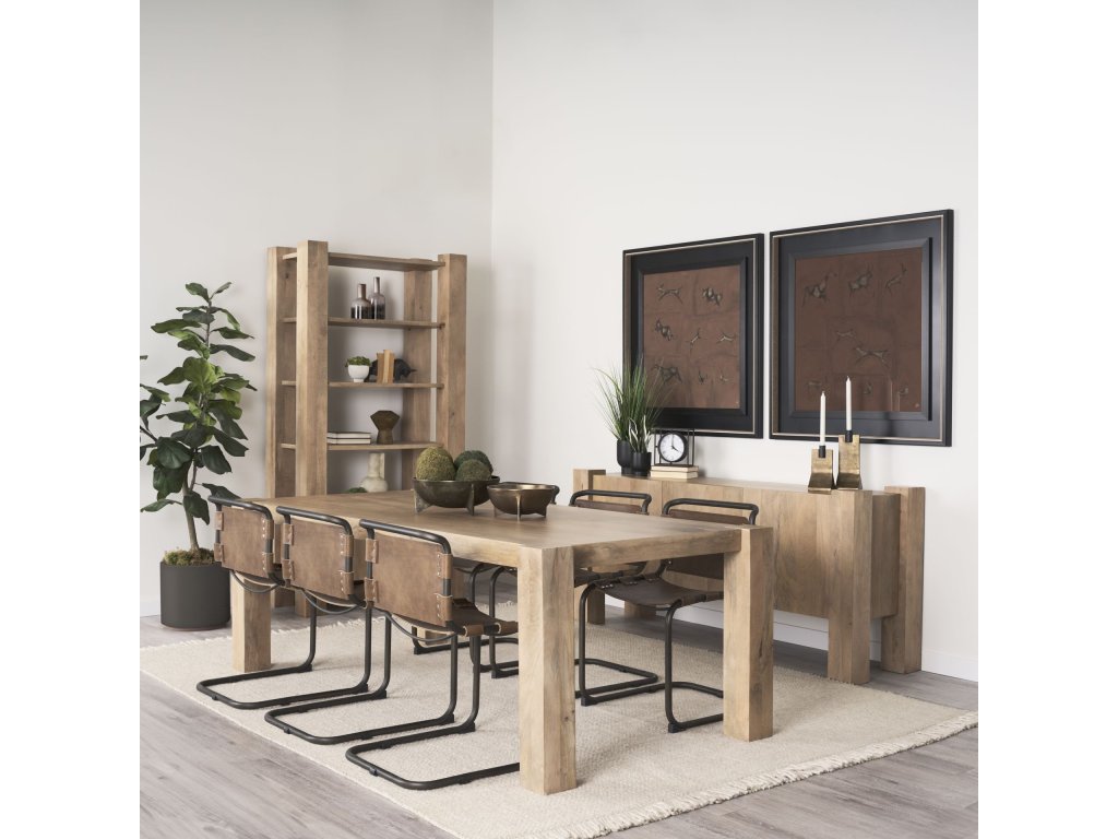 Light Brown Wood w/ 3 Doors Sideboard - Alternative View