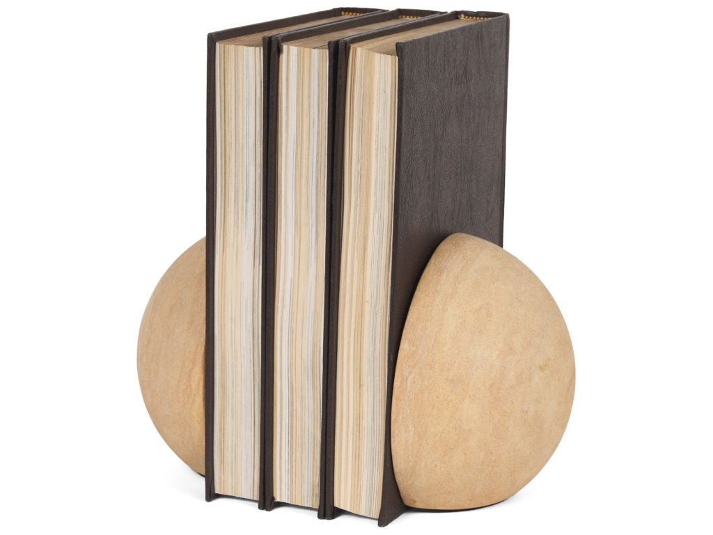 Sandstone Orb Bookends