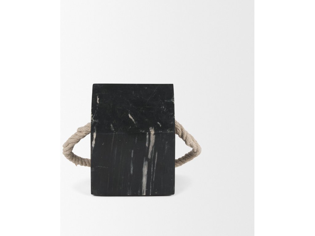 Black Marble House Door Stopper - Alternative View