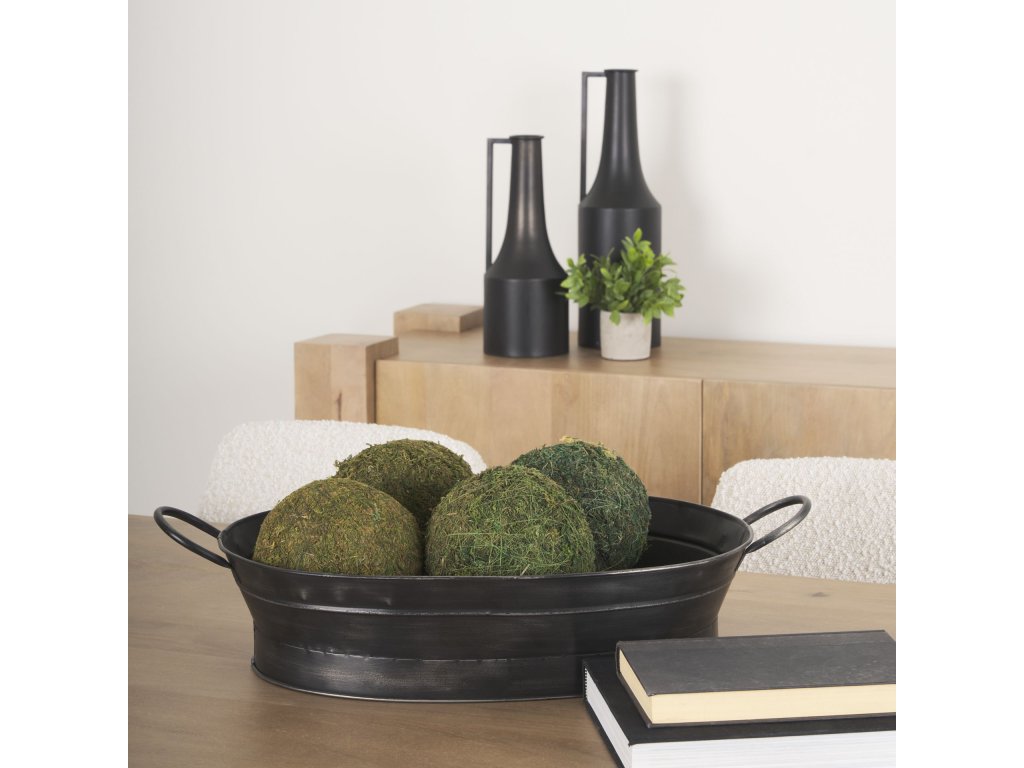 20L x 14W Black Metal Vintage Inspired Basket - Alternative View