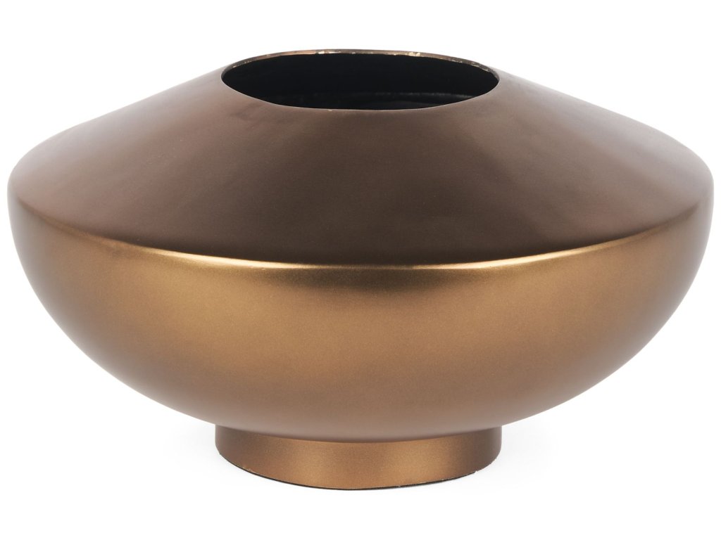 Large Gold Metal Vase
