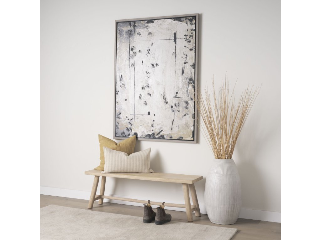 Light Brown Wooden Craftsman Bench