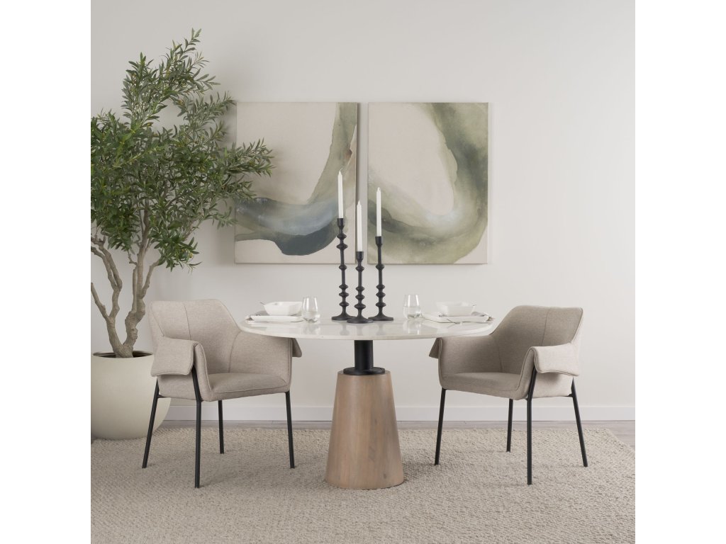 Matte Black Metal Candle Holder (Set of 3)