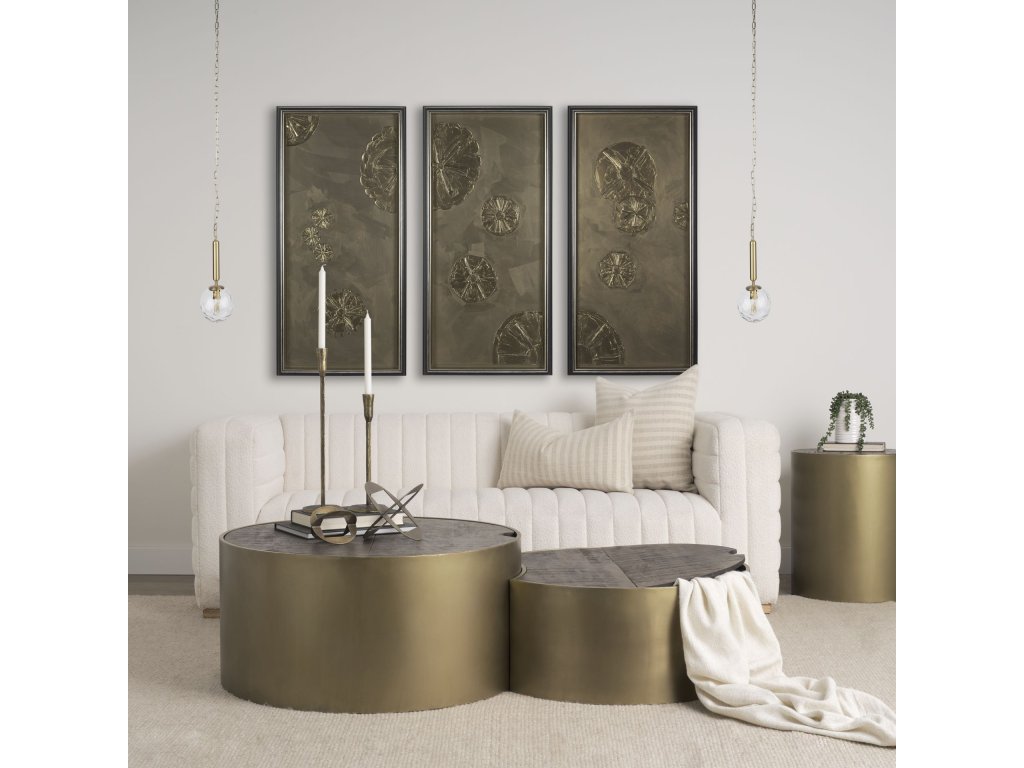 Gold Metal w/ Clear Glass Globe 1-Light Pendant Light