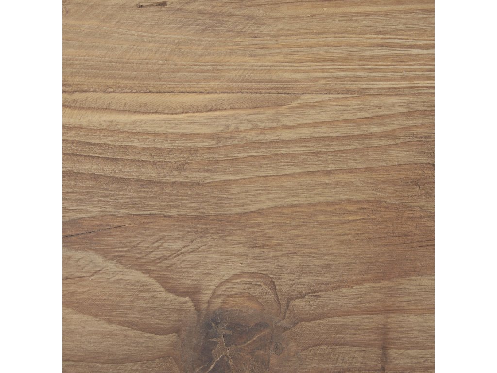 Round Natural Brown Wood w/ Angled Legs Stool