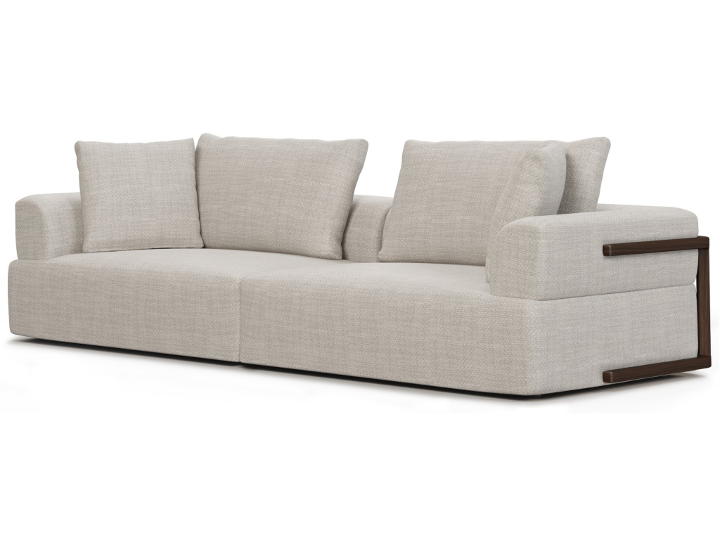 Gray Two Piece Sofa Set