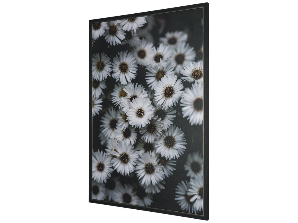 Mercana Tiny Flowers 3 by Mareike Bohmer Hand Embelished Textured Framed Canvas
