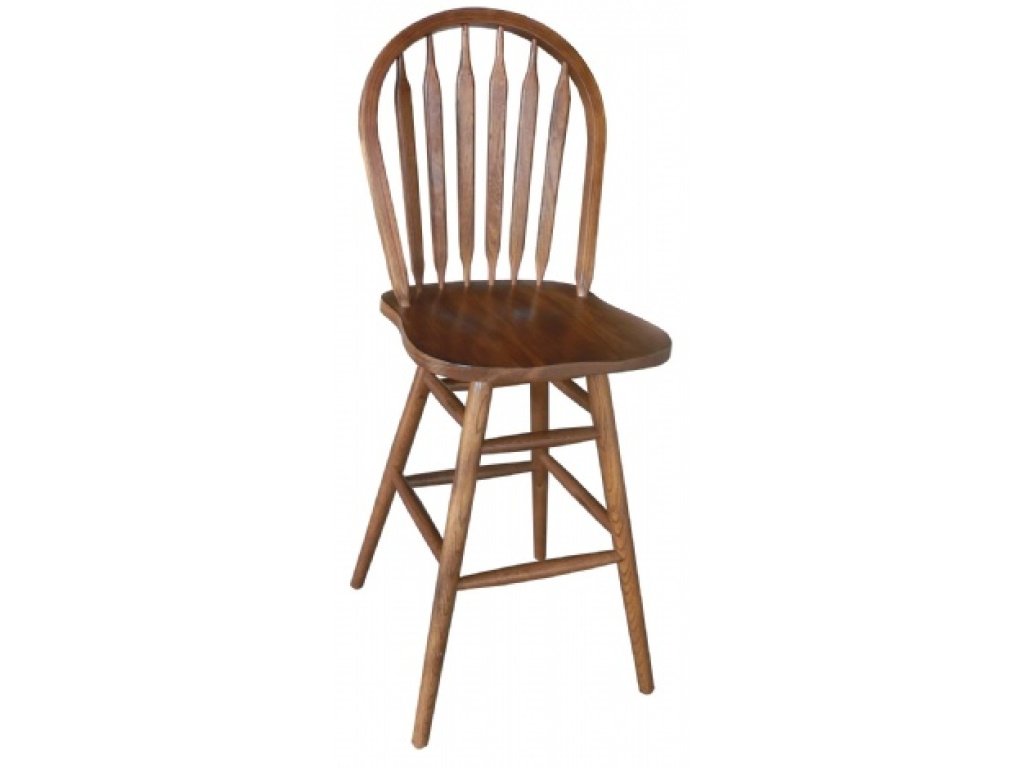 30" Arrowback Swivel Barstool