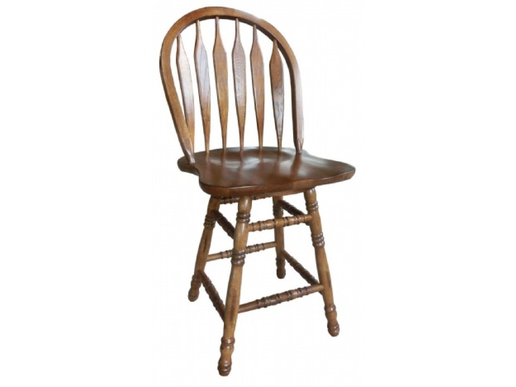 24" Colonial Windsor Swivel Barstool