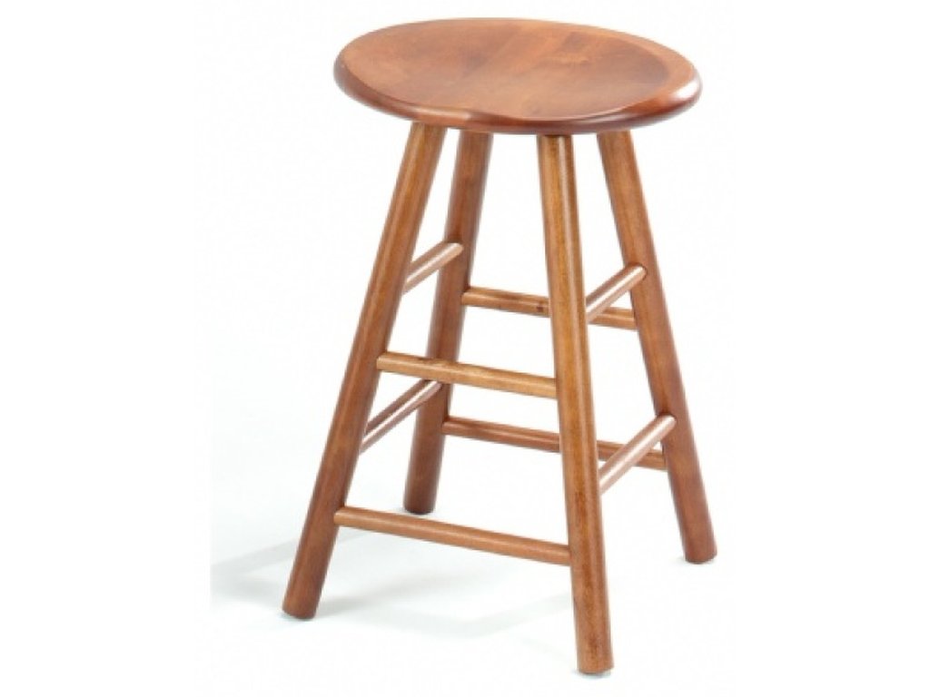 24" Swivel Saddle Barstool