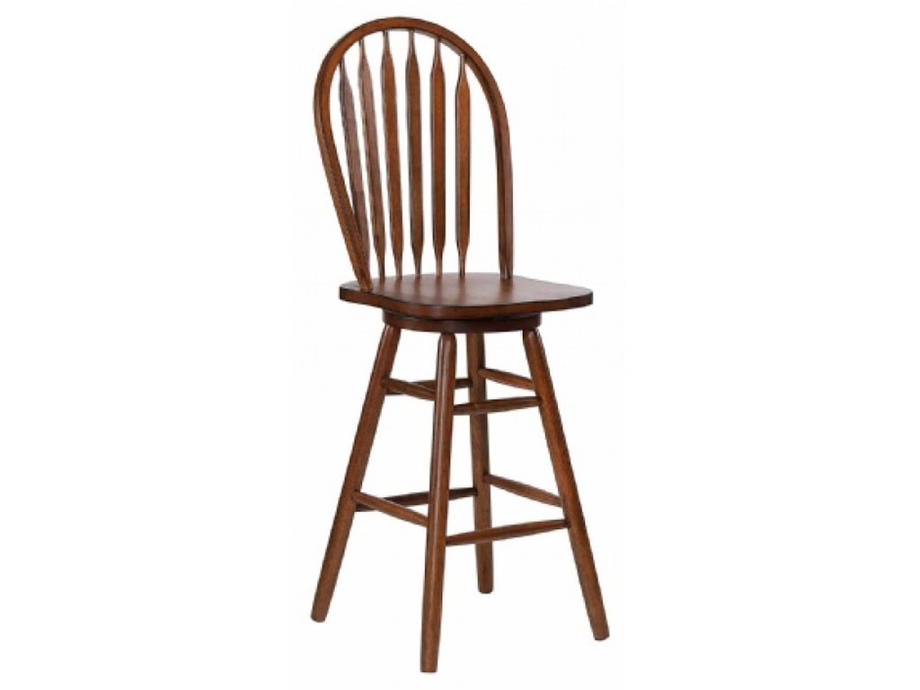 30" Arrowback Swivel Barstool