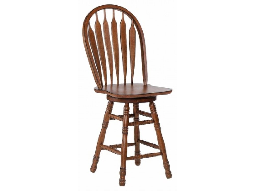 24" Colonial Windsor Swivel Barstool