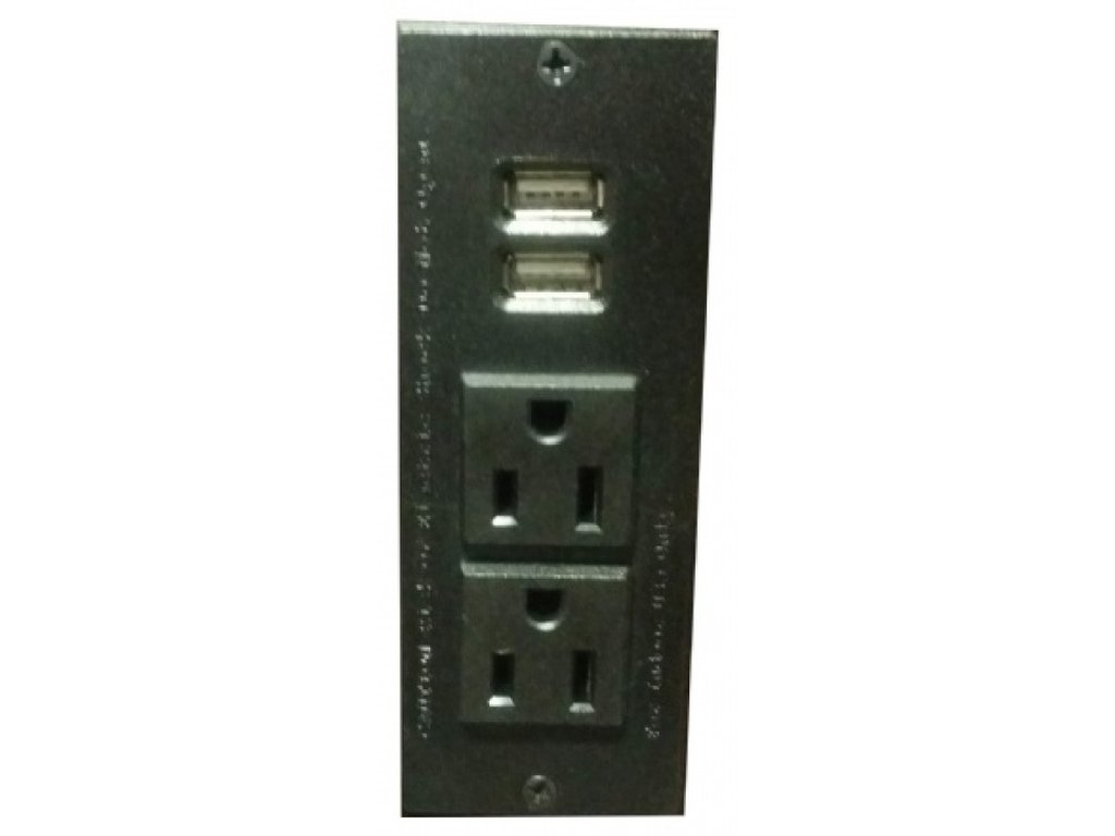 Chairside Table w/Power outlet (RTA) - Alternative View