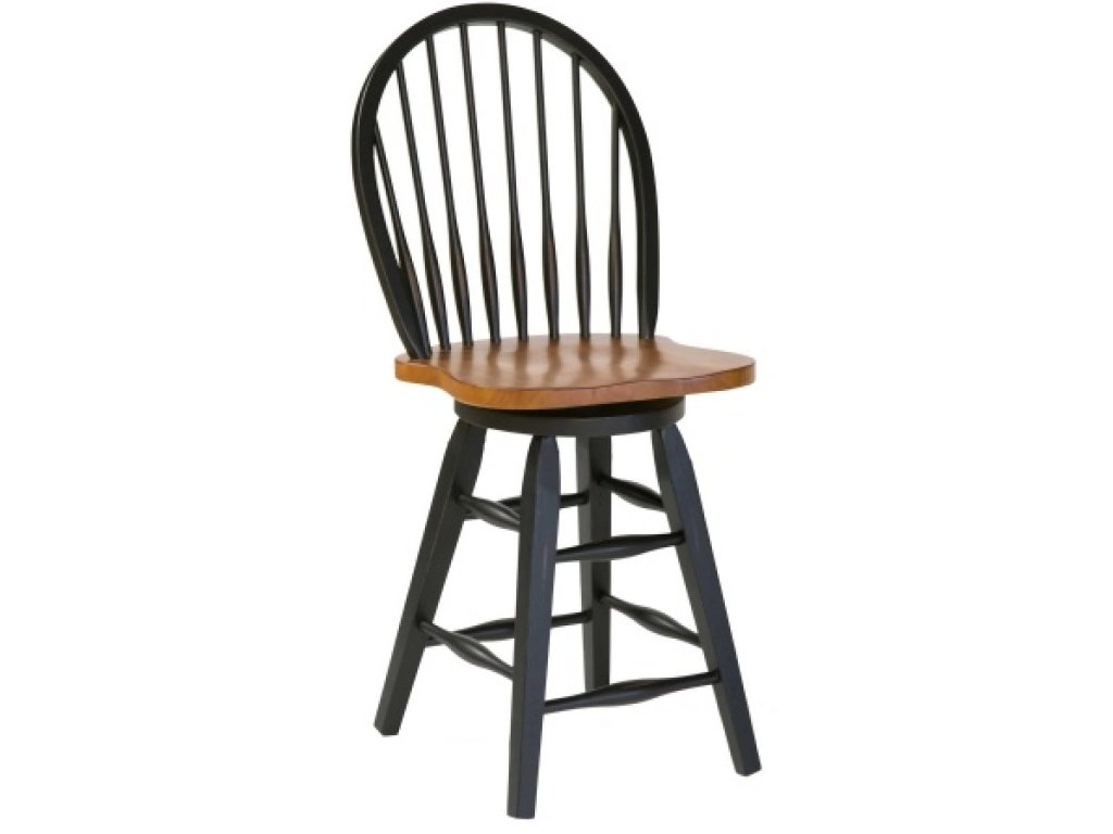 St. Michael Windsor 24" Swivel Barstool (Two-Tone)