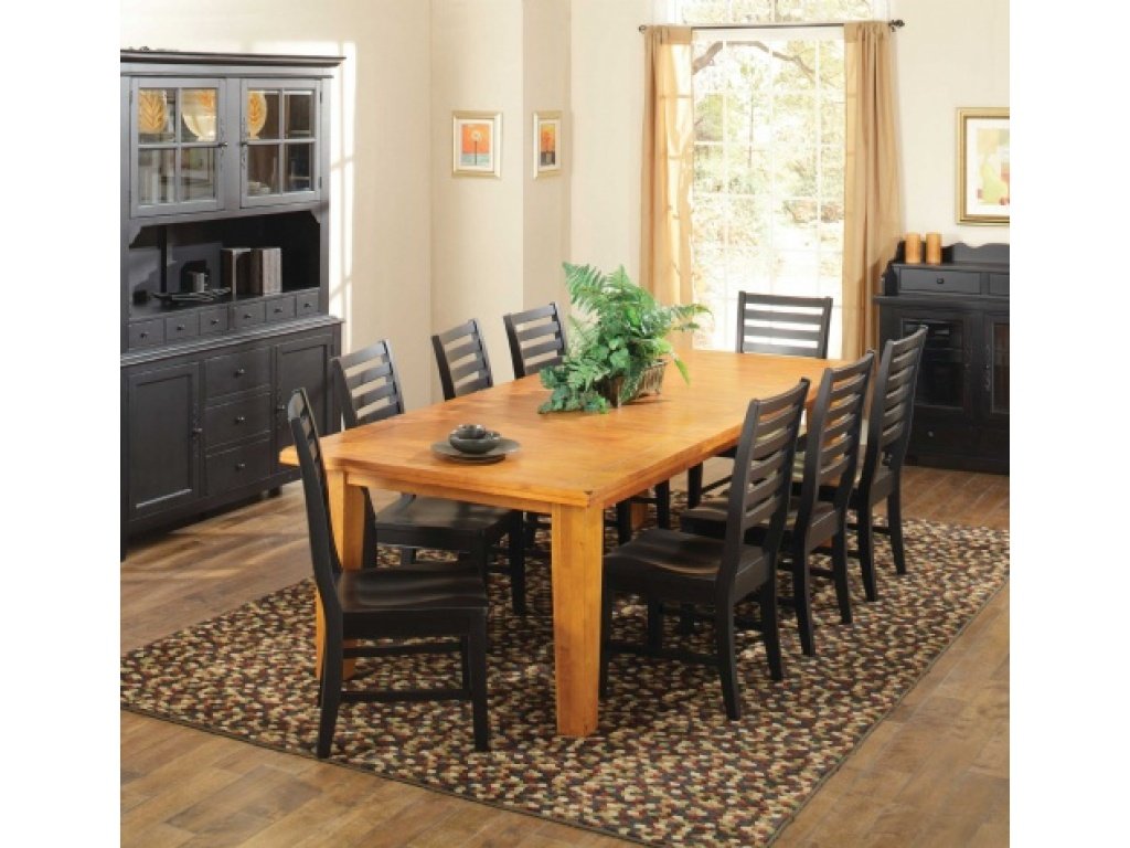 St. Michael Ladder Back Side Chair w/Wooden Seat (RTA) - Alternative View