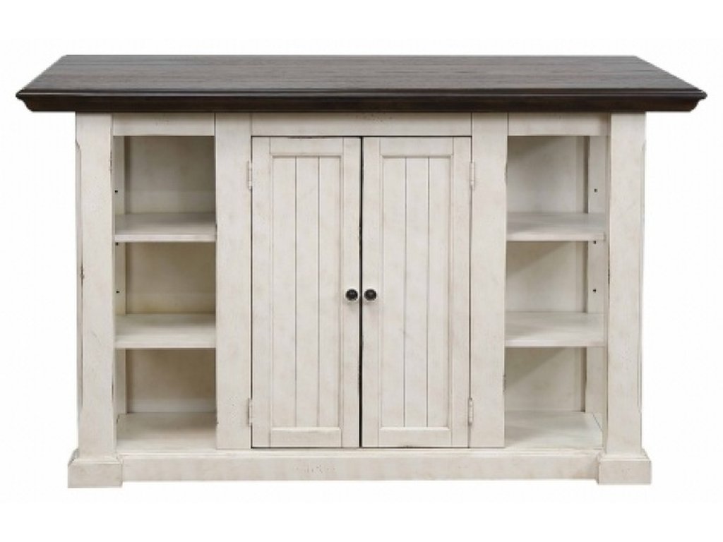 Vintage Estates Kitchen Island w/13" Drop Leaf