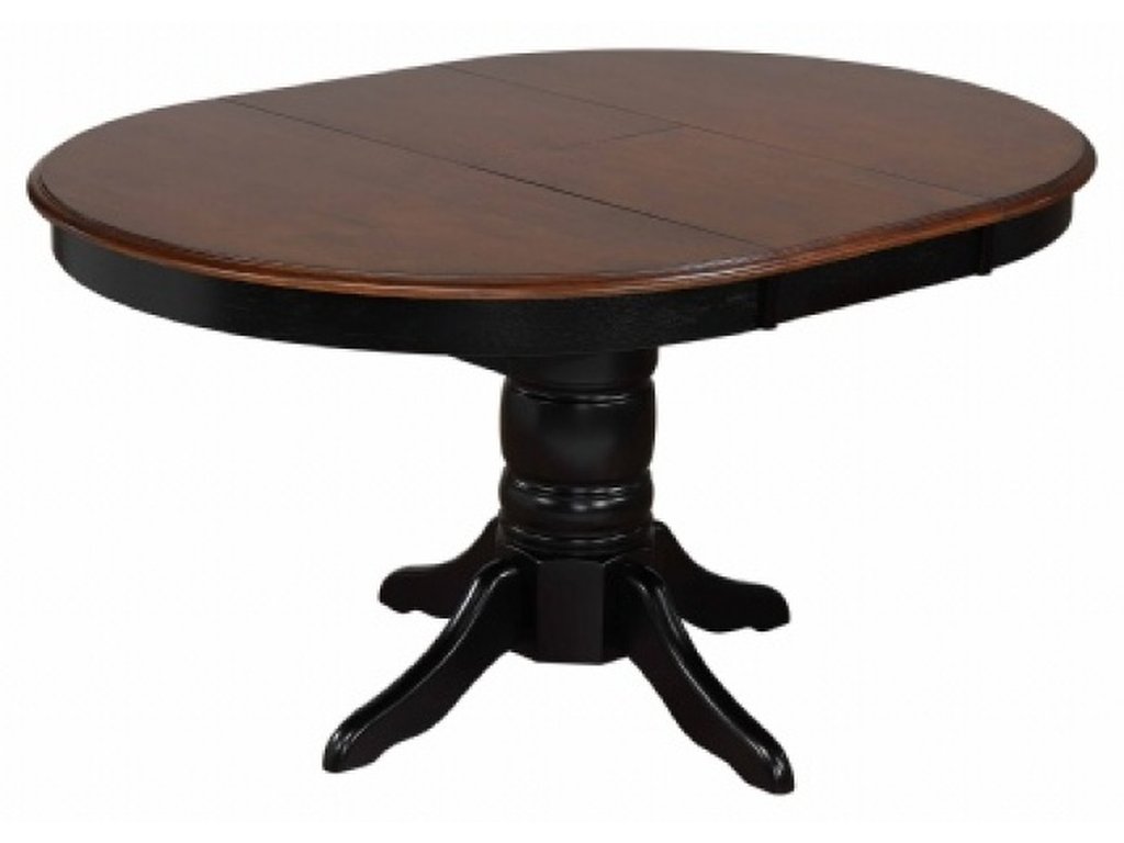 Windswept Shores Pedestal Dining Table w/1-15" Butterfly Leaf - Alternative View