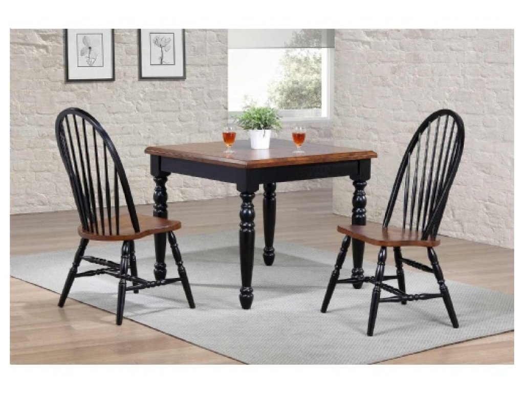 SmartBuy 36" Squared Fixed Top w/ Turned Leg Table - Alternative View