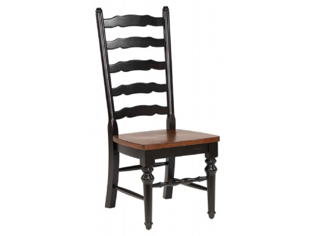 Windswept Shores Ladder Back Side Chair