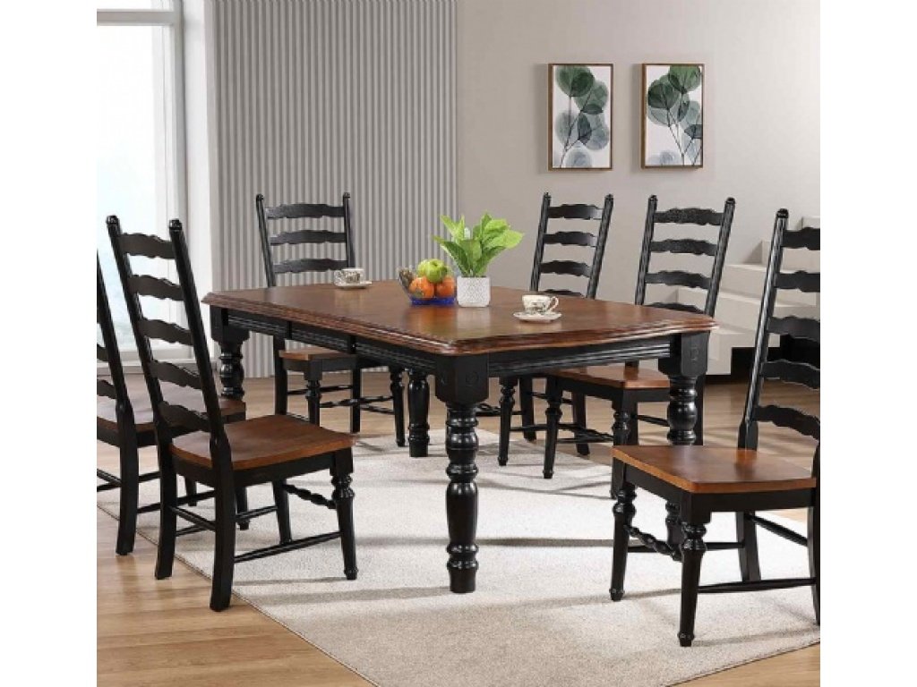 Windswept Shores Dining Leg Table w/1-18" Leaf - Alternative View