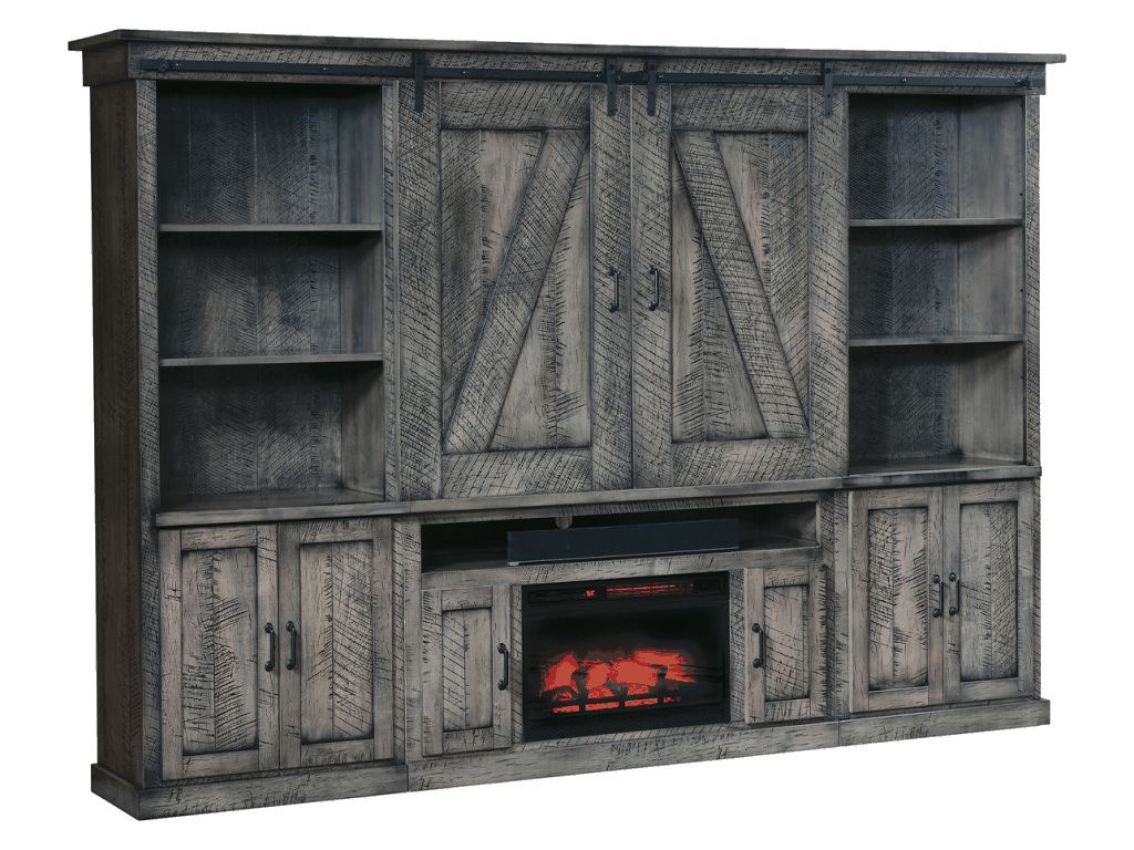 Durango Fireplace Wall Unit, alternate view