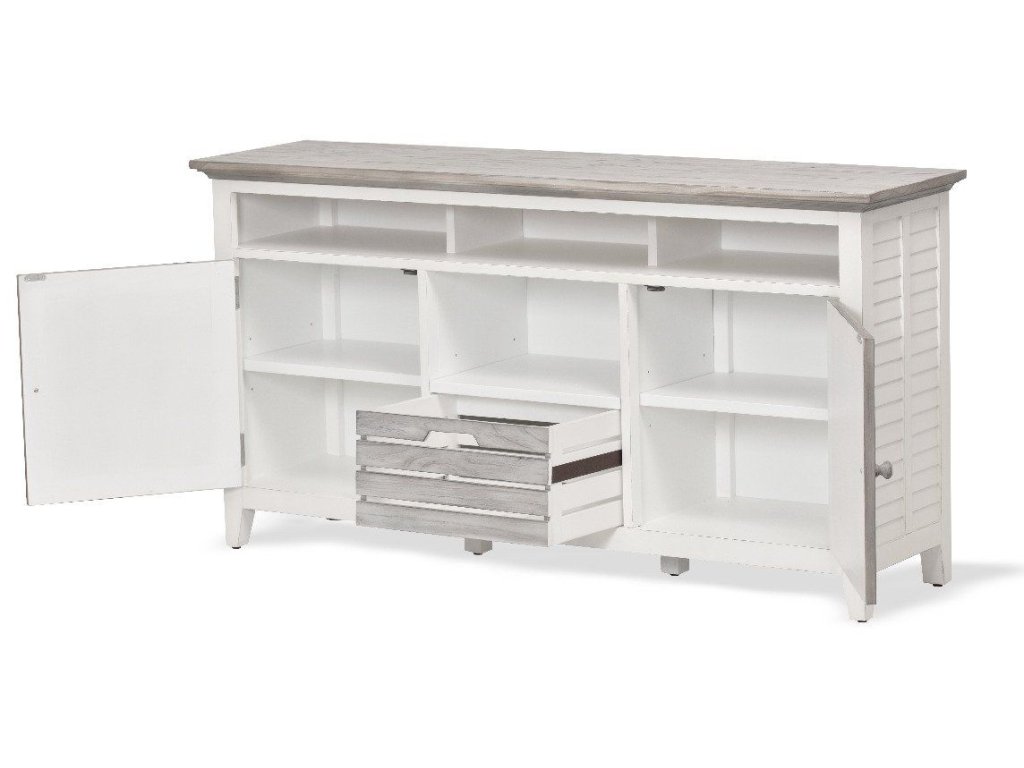 Sea Winds Islamorada Entertainment Center in Dapple Grey/Blanc - Alternative View
