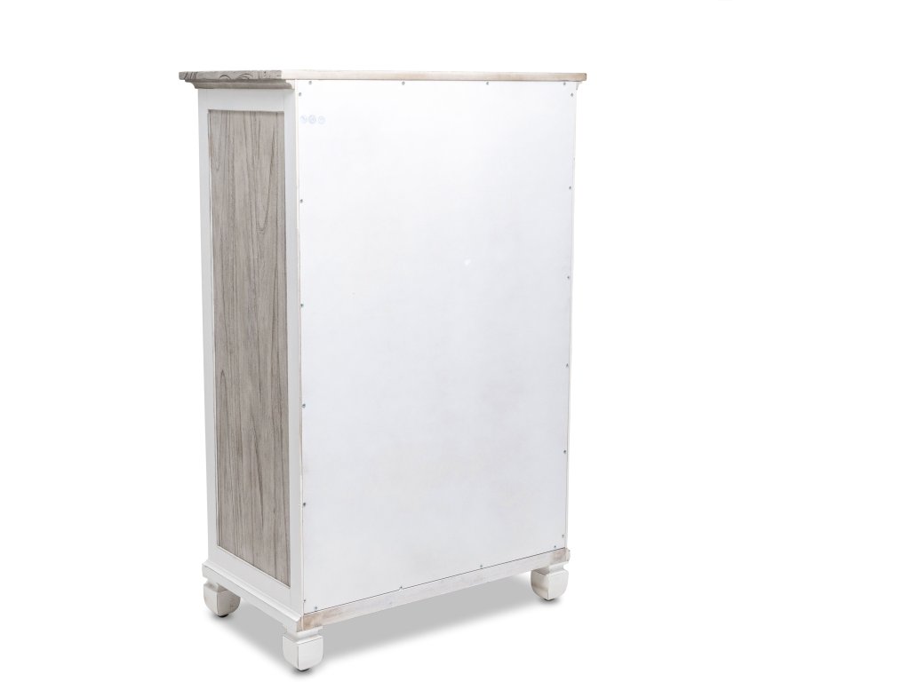 Sea Winds Islamorada 5 Drawer Chest in Dapple Grey/Blanc - Alternative View