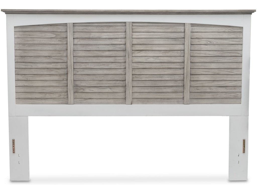 Sea Winds Islamorada King Headboard in Dapple Grey/Blanc - Alternative View