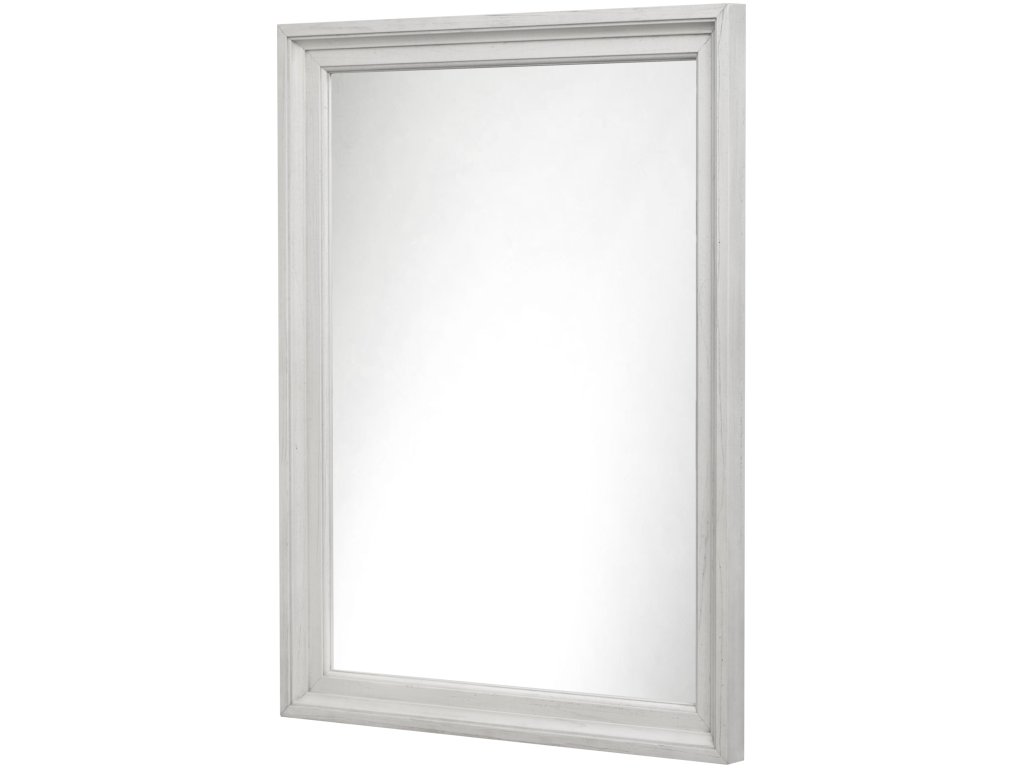 Sea Winds Surfside Mirror in Distressed White