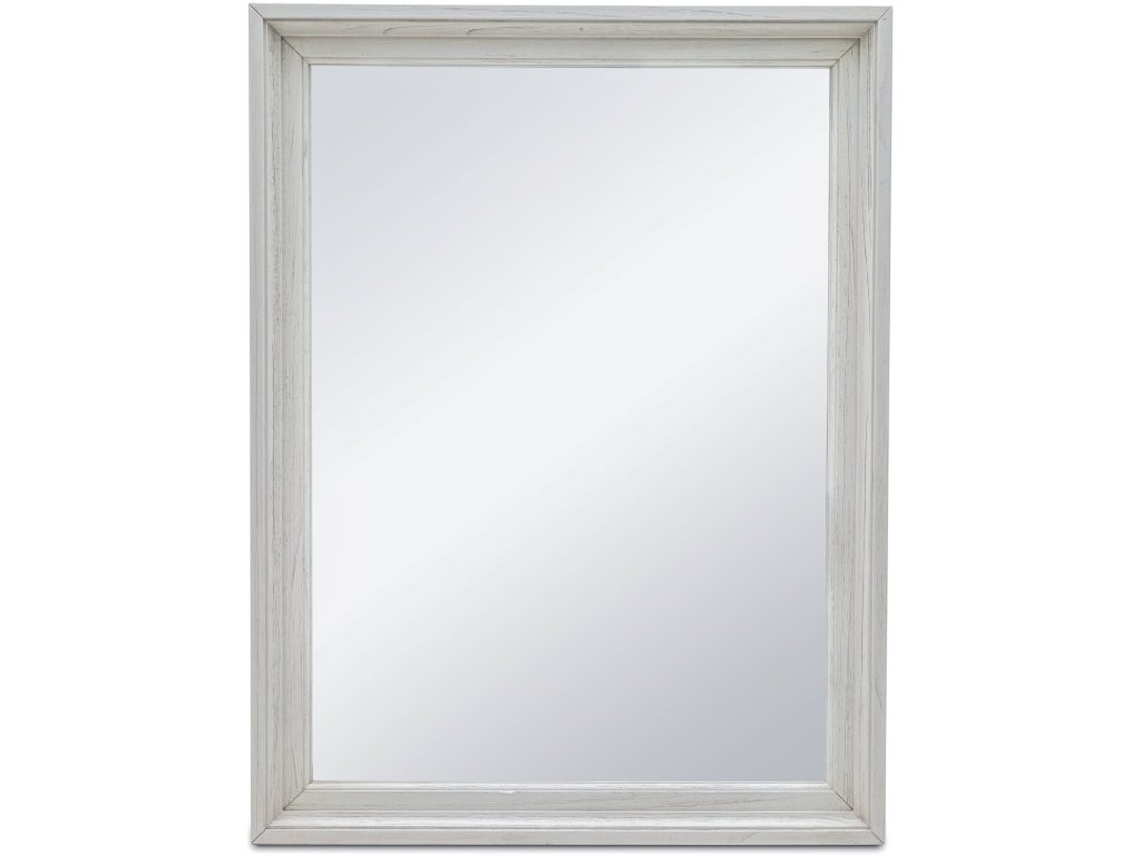 Sea Winds Surfside Mirror in Distressed White