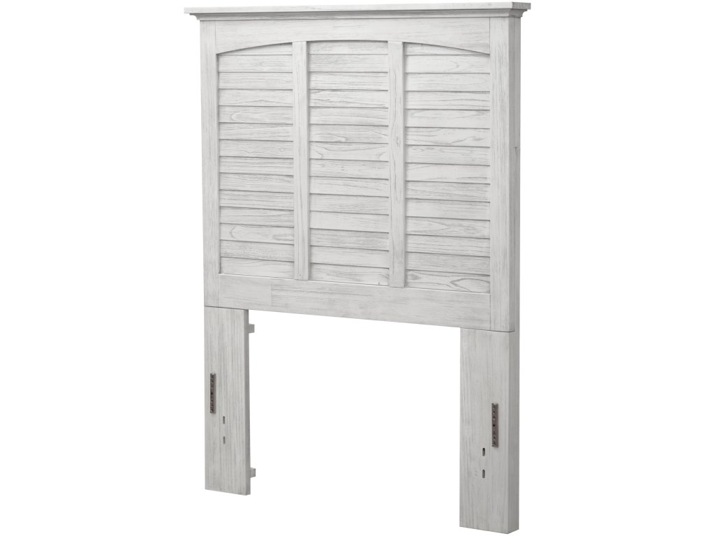 Sea Winds Surfside Twin Headboard in Distressed White